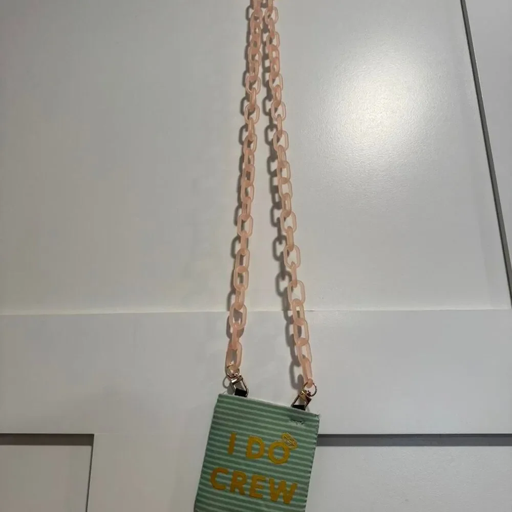 I Do Crew Drink Holder Necklace Bachelorette Party Koozie Necklace